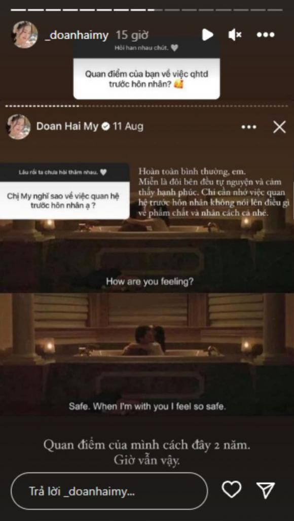 Doan Hai My gay chu y khi chia se ve viec 