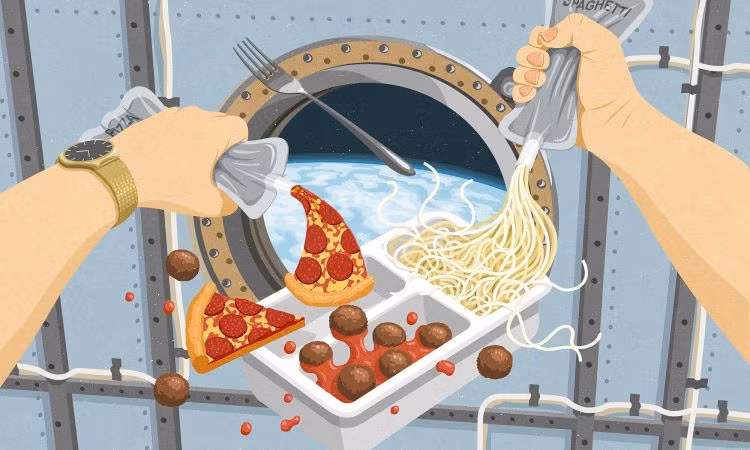 Phi hanh gia bi “cam” an gi khi o trong khong gian?