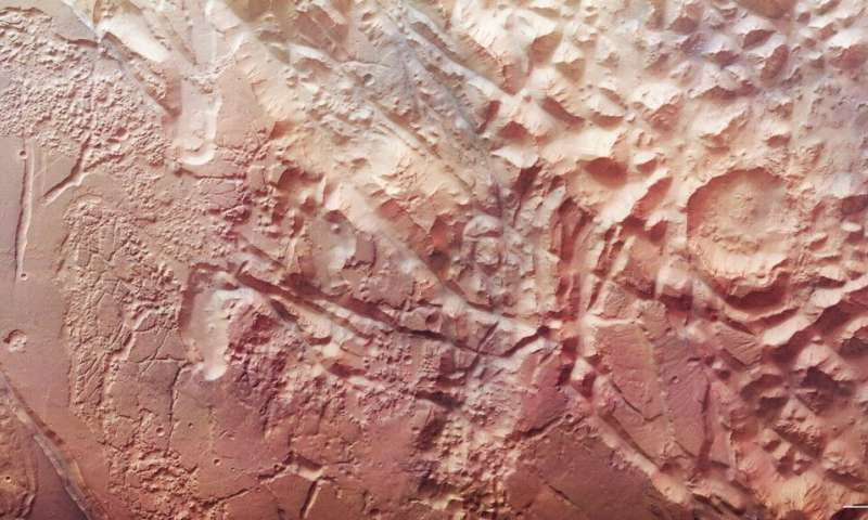 Quai dan khung canh hon loan, nut ne tren sao Hoa