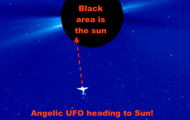 Ky quai vat the thien than xuat hien gan Mat troi