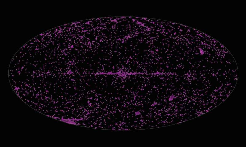 Bất ngờ bản đồ mới về sự tồn tại nguồn tia X vũ trụ Bat ngo ban do moi ve su ton tai nguon tia X vu tru