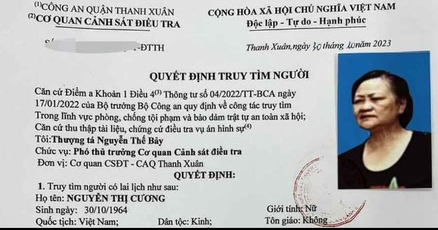Ha Noi: Truy tim nguoi phu nu vay gan 2,5 ty roi mat tich