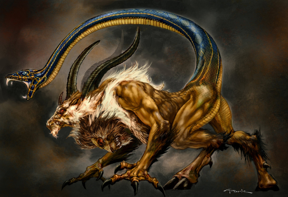Về sau, Chimera kết hợp với quái vật Orthrus để sinh ra nhân sư Sphinx và sư tử vùng Nemea. Các con của Chimera đều sở những hữu khả năng kỳ dị.