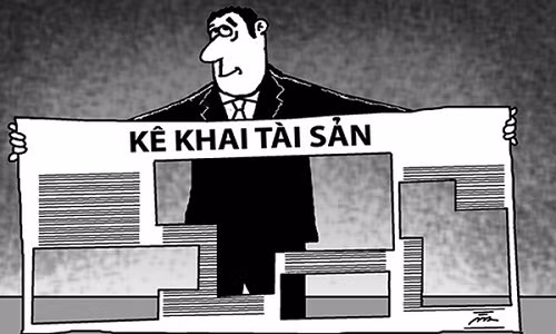 Dua si quan quan doi, cong an vao dien ke khai tai san lan dau