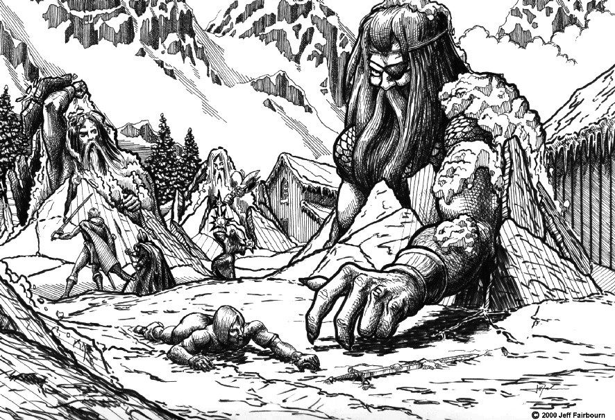 Những người khổng lồ này được mô tả có tính cách kiêu ngạo và hay thách thức các vị thần quyền lực.