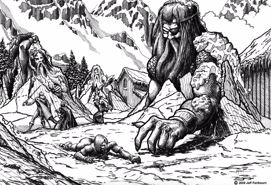 Những người khổng lồ này được mô tả có tính cách kiêu ngạo và hay thách thức các vị thần quyền lực.