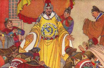 Khi mở nắp quan tài, tên mộ tặc họ Chu không khỏi kinh hãi khi nhìn thấy thi hài Tống Thái Tổ còn nguyên vẹn giống như đang ngủ say. Y nhìn thấy chiếc đai ngọc quý giá đang đeo ở thắt lưng Tống Thái Tổ nên đã dùng dây thừng kéo xác hoàng đế quá cố lên để dễ dàng lấy được bảo vật.