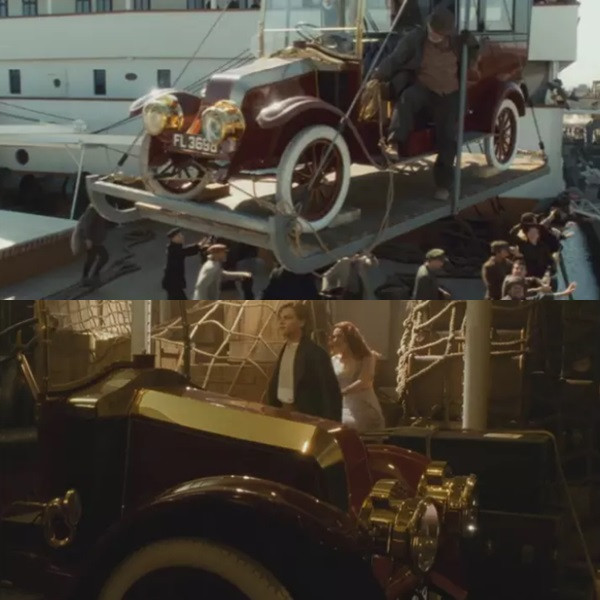 Chiếc "Renault Type CB Coupe de Ville" được kéo lên trên tàu vào đầu phim "Titanic" dựa trên sự kiện có thật. Trên thực tế có một chiếc xe như thế này xuất hiện trên tàu Titanic huyền thoại năm 1914.Thậm chí người ta đã từng nhiều lần tổ chức cuộc thám hiểm để tìm kiếm chiếc xe này dưới đáy Đại Tây Dương.