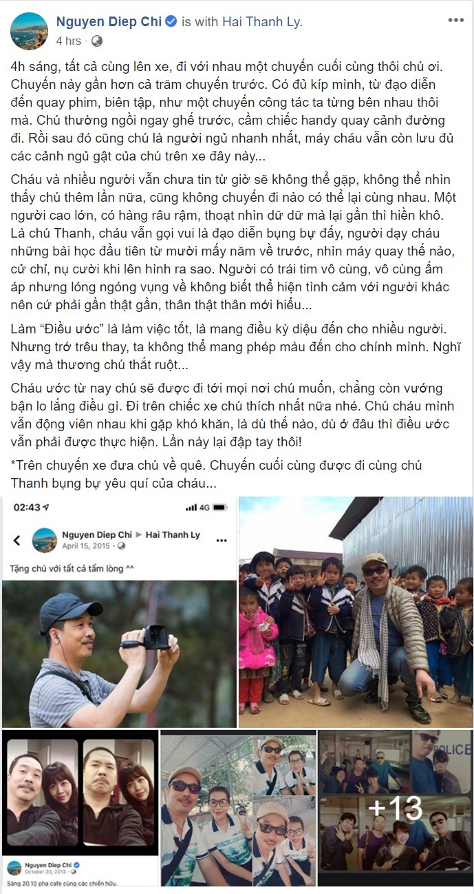 Diep Chi tiec thuong dao dien “Dieu uoc thu 7” Ly Hai Thanh qua doi vi ung thu-Hinh-2