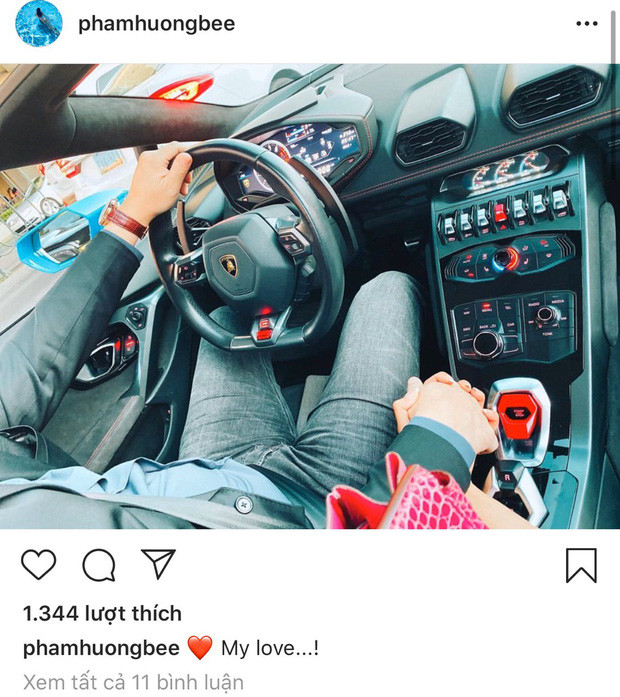 Pham Huong khoe anh ngot ngao nam tay ban trai, quyet khong lo mat