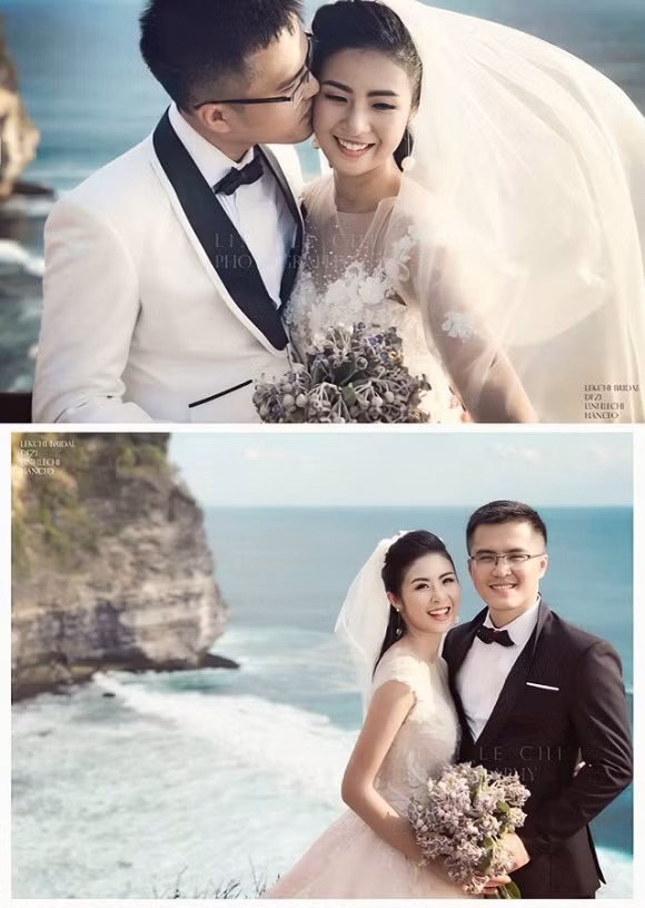 Đáng chú ý, người đàn ông được cho là chồng sắp cưới của Ngọc Hân cũng chính là nhân vật xuất hiện trong bức ảnh cưới bị rò rỉ cách đây 2 năm của hoa hậu. Thời điểm đó là tháng 9/2017. Trước nghi án kết hôn, Ngọc Hân phủ nhận, đồng thời cho biết ảnh cưới này là... ảnh ghép do bạn bè làm ra trêu chọc.