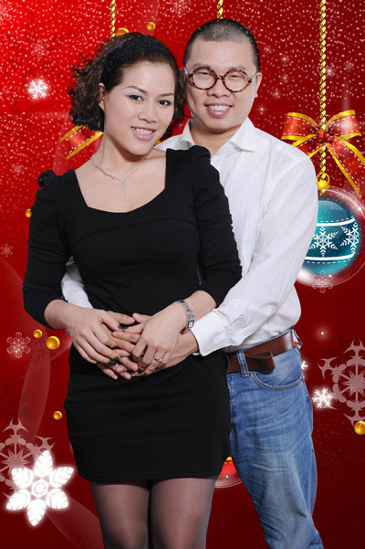 Ở tuổi gần 40 Hải Anh mới lấy vợ. Nam diễn viên kết hôn với nhà thiết kế thời trang Minh Nguyệt vào năm 2010.