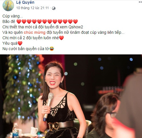 Le Quyen moi U22 Viet Nam den xem liveshow 30 ty: Moi that hay PR?