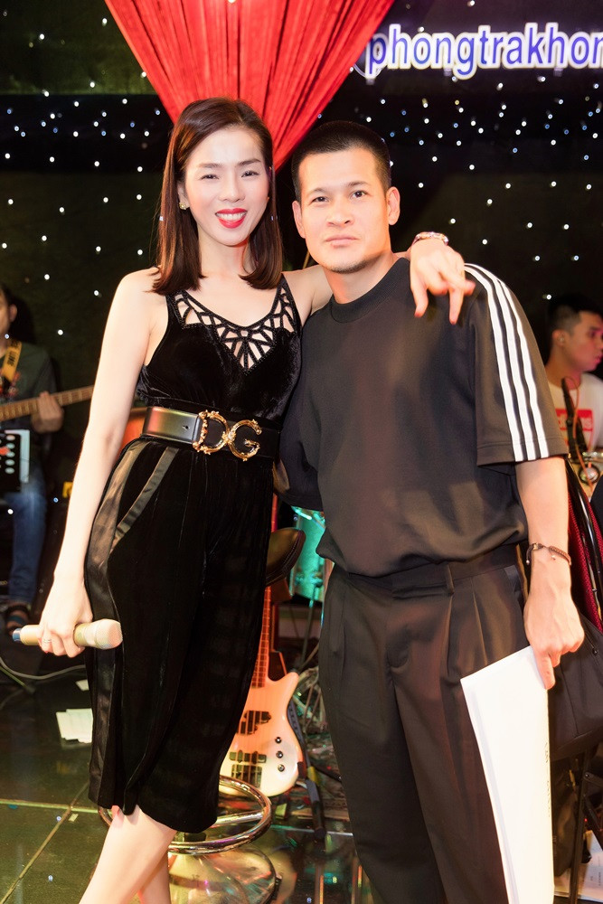 Lệ Quyên và đạo diễn Việt Tú.