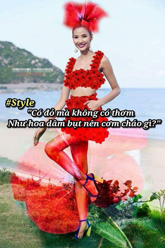 Những tấm ảnh chế Hoàng Thùy gây sốt một thời.