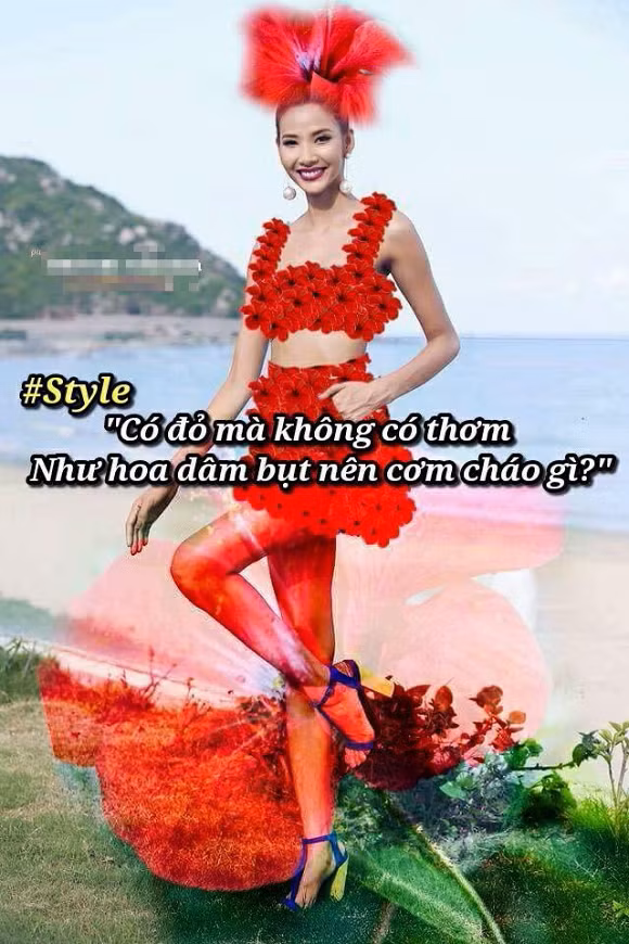 Những tấm ảnh chế Hoàng Thùy gây sốt một thời.