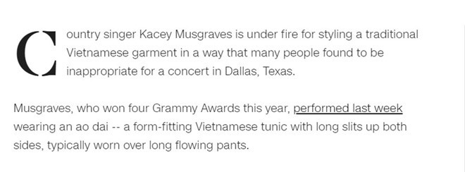 Vu ca si My mac ao dai khong quan bi chi trich tren bao quoc te-Hinh-2