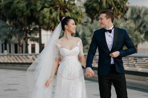 A hau Hoang Oanh dinh nghi van mang thai vi lo bung to bat thuong