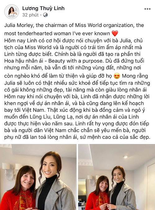 Luong Thuy Linh bat ngo lot “mat xanh” cua nu chu tich Miss World-Hinh-4