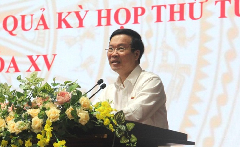 Thuong truc Ban Bi thu Vo Van Thuong tiep xuc cu tri Da Nang