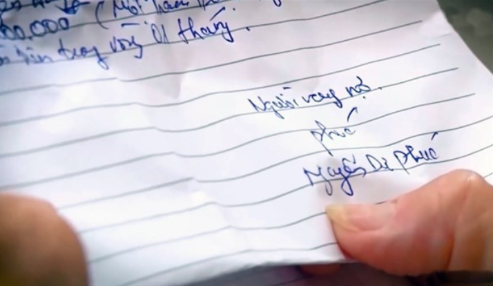 Đang gặp bế tắc trong công tác điều tra, ban chuyên án bỗng nhận được một thông tin rất quan trọng từ gia đình nạn nhân. Mẹ chị Huệ tiết lộ là gia đình mới bán đất, có cho chị 1 tỷ đồng để lấy vốn làm ăn. Thế nhưng, sau khi nạn nhân bị sát hại, số tiền đó cũng biến mất. Mẹ nạn nhân trong lúc xem lại kỷ vật của con gái thì bất ngờ rơi ra một tờ giấy viết tay với nét chữ nguệch ngoạc. Đó là một tờ giấy vay tiền viết vào tháng 5/2018, người vay là Nguyễn Dư Phúc, một trong hai người bạn thân của nạn nhân. (Ảnh minh họa, nguồn internet) 