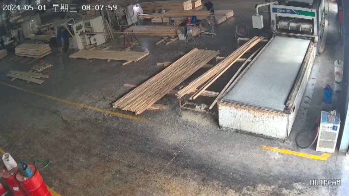 Phía trong nhà xưởng trước thời điểm xảy ra vụ nổ lò hơi