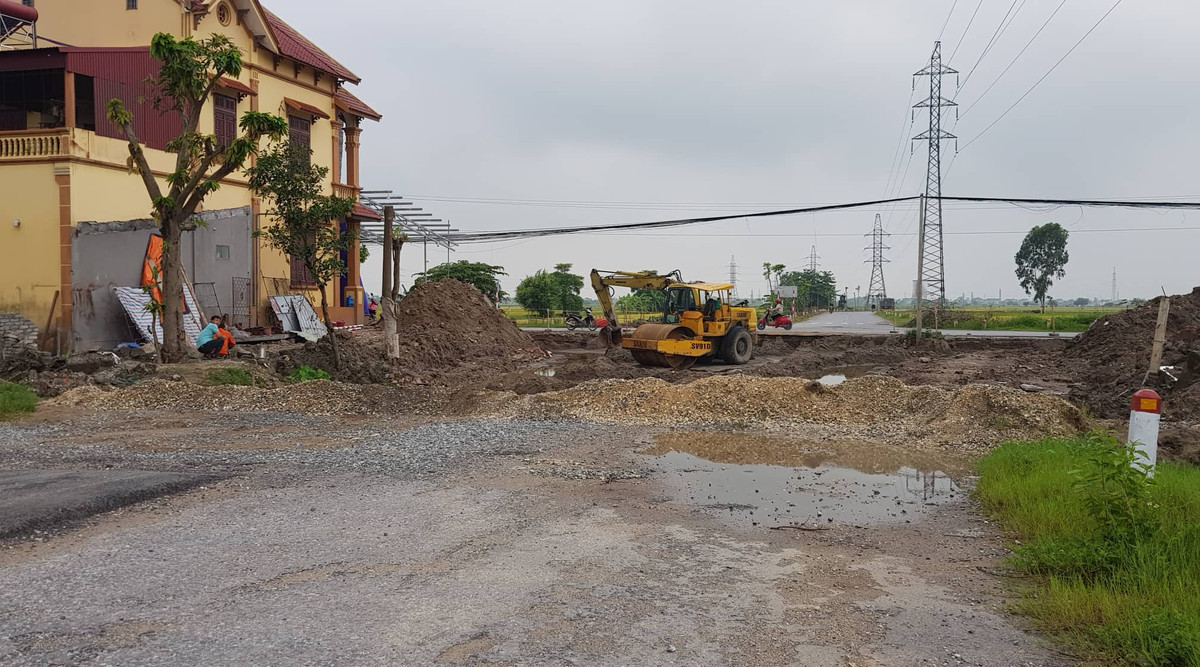 Nhà thầu đang triển khai thi công khu vực này.