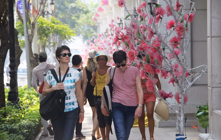 TTTM Vincom trên đường Đồng Khởi được trang trí lộng lẫy đón chào năm mới.