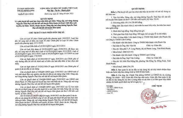 Binh Phuoc: Nha thau nao thi cong DA duong Nguyen Thai Hoc 130 ty?-Hinh-2