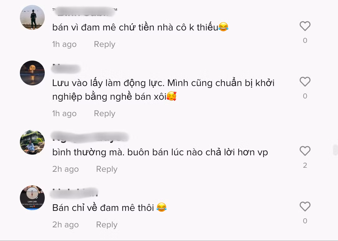 Những công việc như bán xôi, bán trà đá tưởng chừng như không thể sắm xế hộp thì nay đã nâng lên một tầm cao mới, khi thời gian qua xuất hiện không ít trường hợp như trên. Ảnh: Chụp màn hình