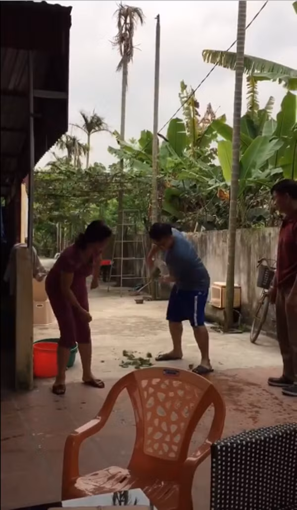 Cư dân mạng chứng kiến hình ảnh không khỏi bật cười thích thú trước hành động lóng ngóng, hài hước của anh chàng này. Vậy mới thấy việc nội trợ, hay cụ thể là vẩy rau sống không hề đơn giản. Ảnh: Tổng hợp