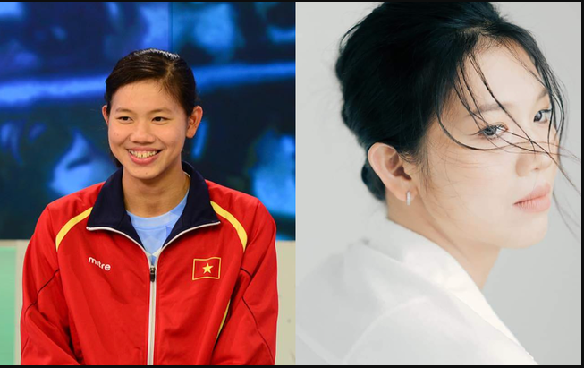 Ánh Viên của hiện tại vẫn gắn bó với bơi lội bằng cách trở thành cô giáo dạy bơi cho trẻ em. Ảnh: FBNV