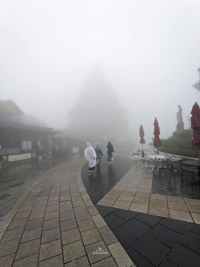 Sương giăng khắp lối đến người còn không nhìn thấy chứ đừng nói gì đến việc ngắm nhìn phong cảnh khắp nơi.