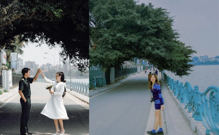 Đặt chân tới Hồ Tây, bạn sẽ dễ dàng bắt gặp khung cảnh mọi người ngồi ở ven hồ hóng gió, nhâm nhi ly cafe hay đạp xe, tản bộ quanh hồ.