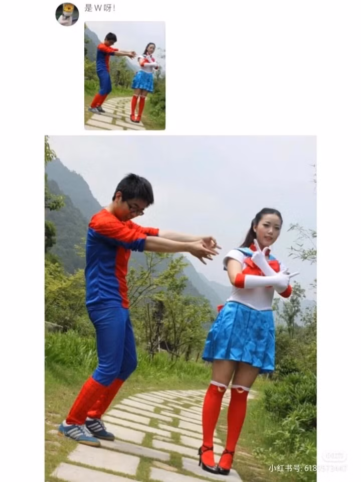 Phong cách chụp ảnh cưới quá sức độc đáo khiến dân mạng thắc mắc - “Khó vậy cũng nghĩ ra được”.