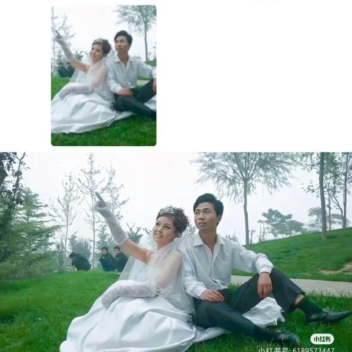 Những concept ảnh cưới rất đáng yêu nhưng nhìn lại thấy hơi... "ngố" đã ra đời, đánh dấu một thời chưa sử dụng nhiều công nghệ chỉnh sửa ảnh.