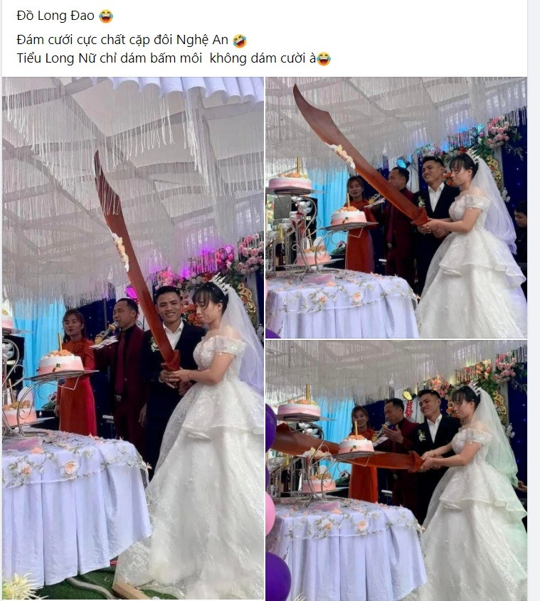 Dưới phần bình luận, ai cũng "xỉu ngang" với màn cắt bánh hài hước của cô dâu, nhiều người còn trêu chú rể sau này không được làm trái ý cô dâu đâu đấy.
