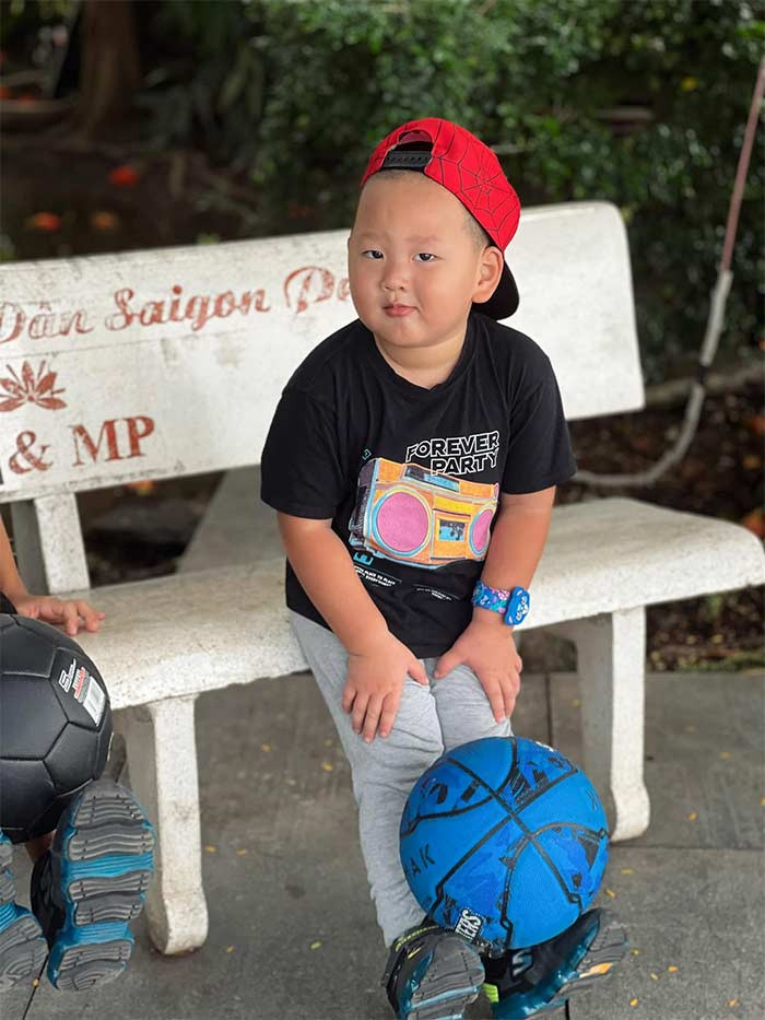 Hayden được coi là sao nhí hài hước nhất trong dàn con cưng của các sao Việt.