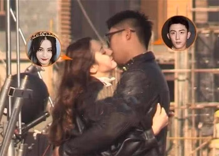 Tin đồn xuất phát từ việc Địch Lệ Nhiệt Ba - Hoàng Cảnh Du thuê chung vệ sĩ, chung một stylist và có nhiều cử chỉ thân mật trên mức đồng nghiệp khi ở trên phim trường. (Ảnh: Sohu)