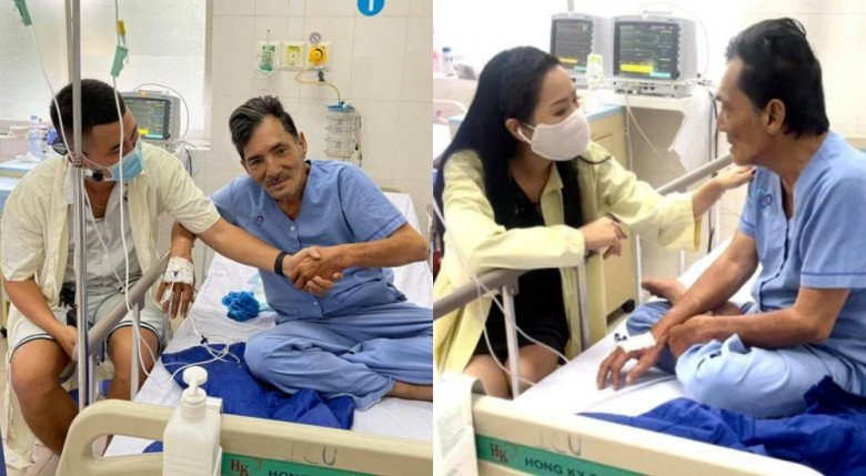 Tuổi già sức yếu khiến Thương Tín từng phải nhập viện cấp cứu vì bị đột quỵ. Gia cảnh khó khăn khiến ông liên tục đòi ra viện vì sợ không đủ tiền trả viện phí. Ảnh: FBNV.