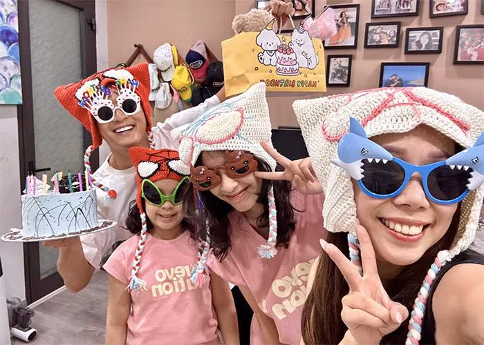 Khoảnh khắc hạnh phúc, vui vẻ của gia đình Hồng Đăng trong ngày sinh nhật lần thứ 39 của anh.