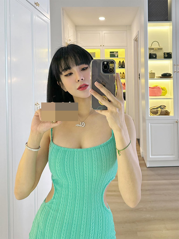 Cùng với việc phát triển hai thương hiệu thời trang cá nhân, gần đây, Diệp Lâm Anh còn livestream bán hàng.