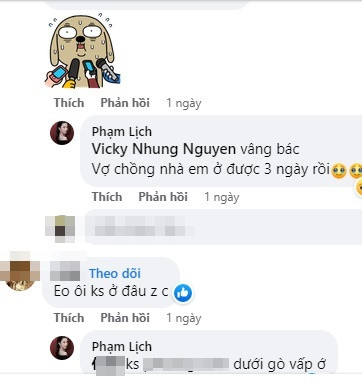 Dù là phòng bên cạnh nhưng Phạm Lịch và ông xã không tránh khỏi sự hoang mang vì không biết liệu phòng cô có thiết bị nhạy cảm này không, bởi cả hai đã lưu trú ở đây được 3 ngày.