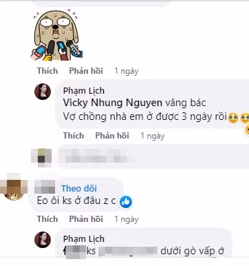 Dù là phòng bên cạnh nhưng Phạm Lịch và ông xã không tránh khỏi sự hoang mang vì không biết liệu phòng cô có thiết bị nhạy cảm này không, bởi cả hai đã lưu trú ở đây được 3 ngày.