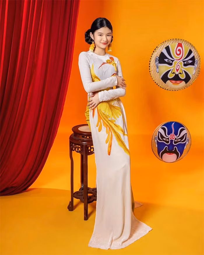 15 tuổi, Bảo Tiên đã cao gần 1m70.