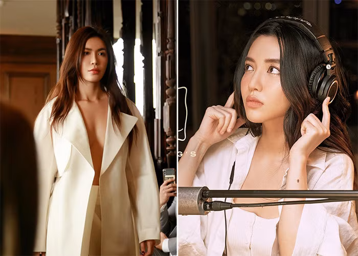 Ánh mắt, sống mũi, khuôn miệng của Minh Tú và Bích Phương như cùng khuôn đúc. (Ảnh: FBNV)