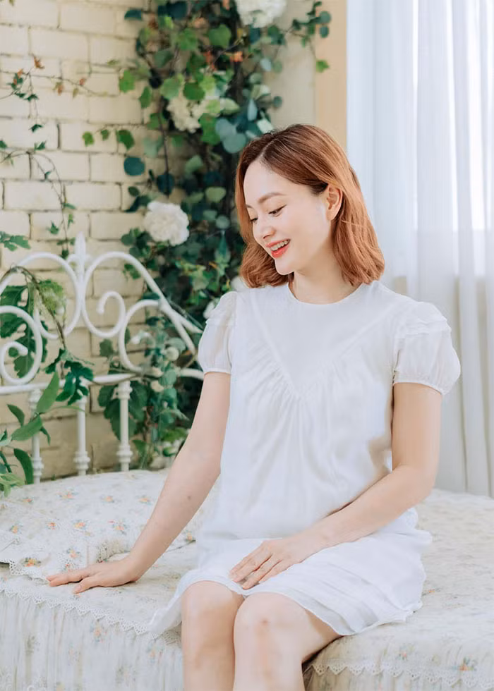 Lan Phương được khen là ngày càng trẻ xinh dù đã bước vào tuổi 40 và chuẩn bị làm mẹ của hai nhóc tì.