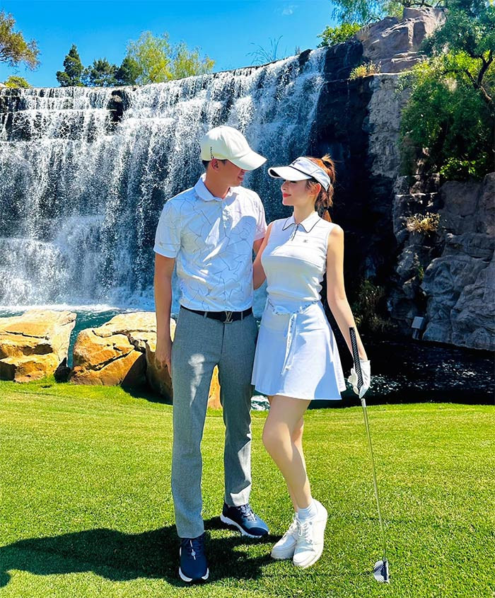 Huyền Baby tận hưởng cuộc sống xa hoa với những chuyến nghỉ dưỡng thượng lưu, những món quà đắt tiền. (Ảnh: FBNV)