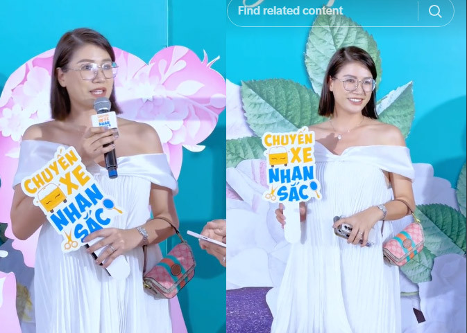 Nữ người mẫu thường chọn trang phục rộng để che bớt vòng hai nhưng trông cô lại càng giống phụ nữ đang mang thai.