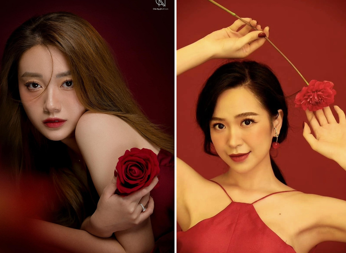 Khác với hình ảnh kín đáo trên phim, hai nàng dâu 9X ngoài đời cũng ưa chuộng phong cách gợi cảm.